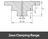CK-4.5"-SJ Step Jaws for 4.5" Series Chuck for Woodturning Lathe, Wood Lathe chuck Jaws.
